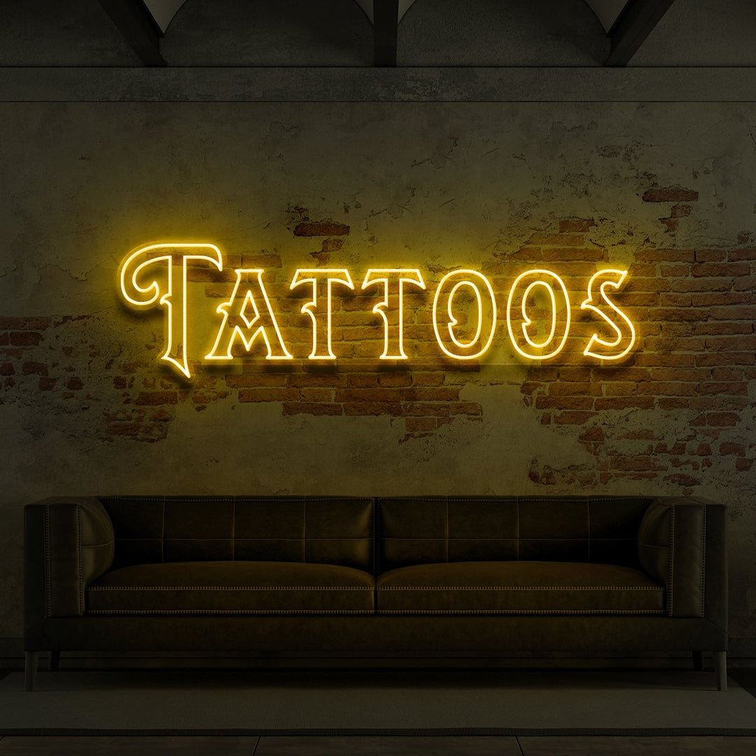 "Tattoos" Neon Sign for Tattoo Parlours