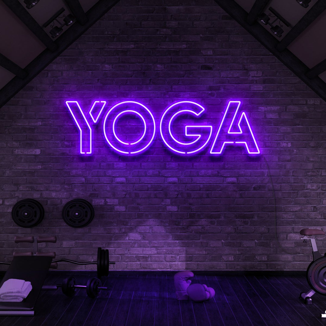 "Yoga" Neon Sign for Gyms & Fitness Studios