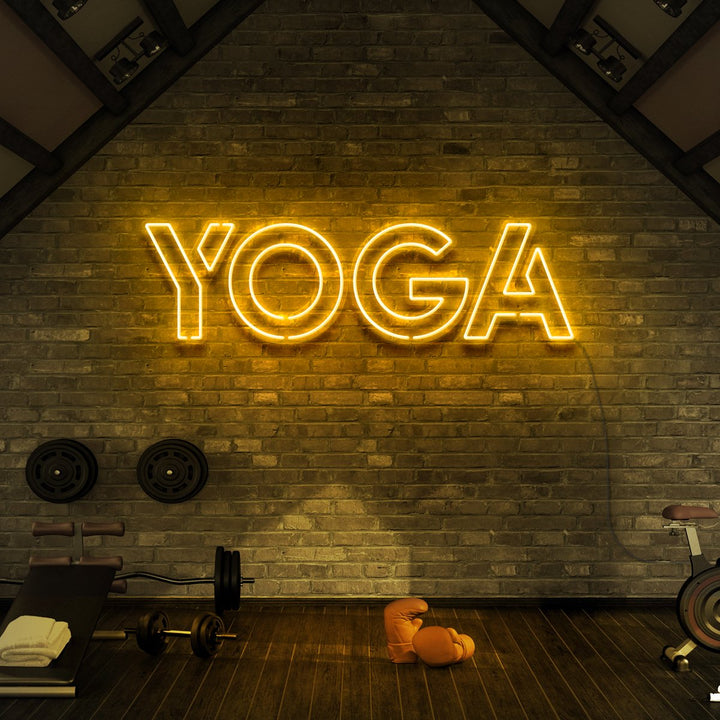 "Yoga" Neon Sign for Gyms & Fitness Studios