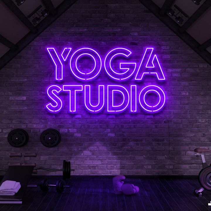 "Yoga Studio" Neon Sign for Gyms & Fitness Studios